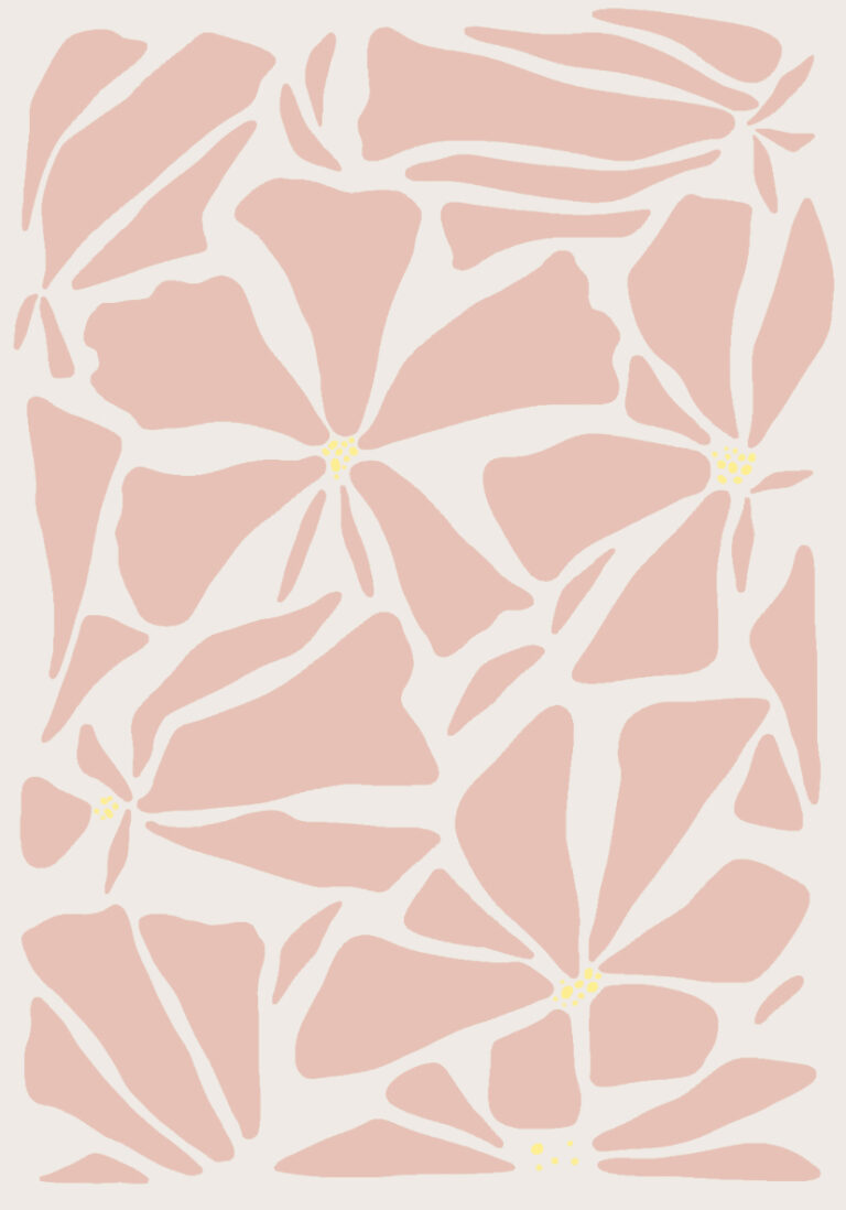 Abstraktes Blumenmuster in künstlerischem Design