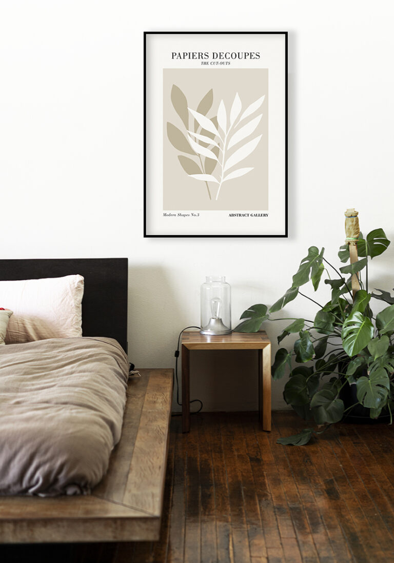 Minimalistischer botanischer Druck zur Dekoration
