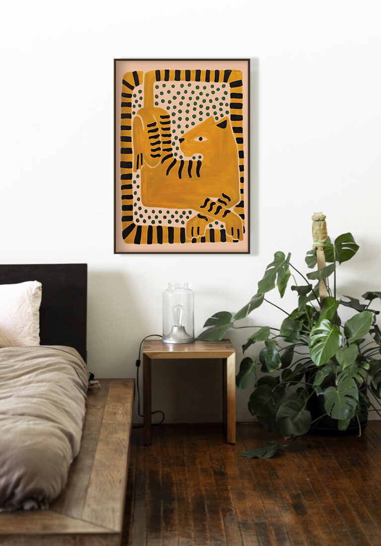 Moderne abstrakte Illustration eines Tigers
