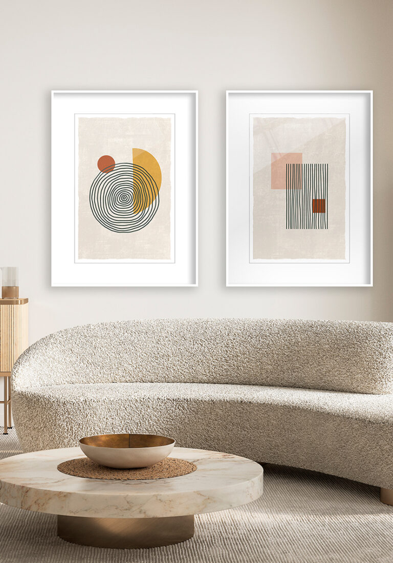 Minimalistische abstrakte geometrische Kunst