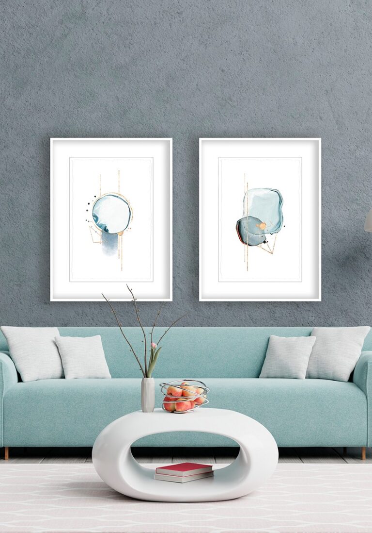 Minimalistische Aquarellillustration