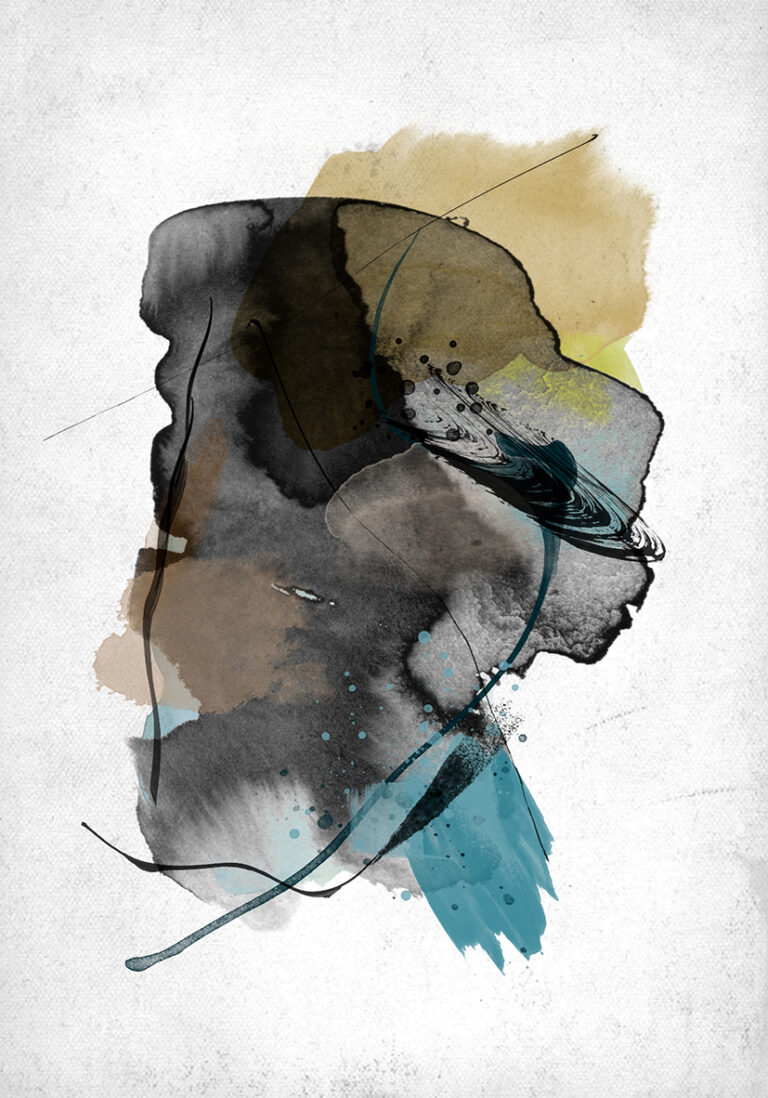 Abstrakte Aquarellkomposition