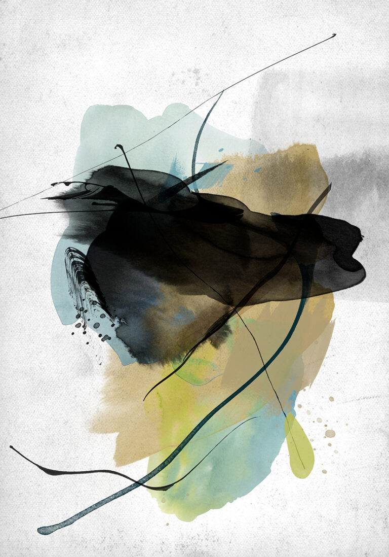 Aquarell mit neutralen Nuancen