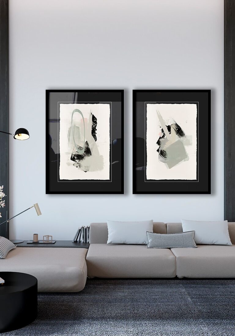 Moderne Pinselstriche im abstrakten Stil