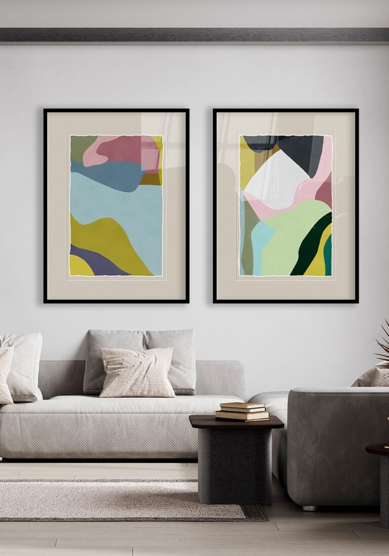 Mehrfarbige abstrakte geometrische Illustration