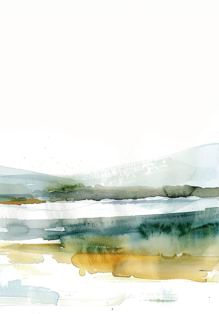 Aquarell in sanften Tönen