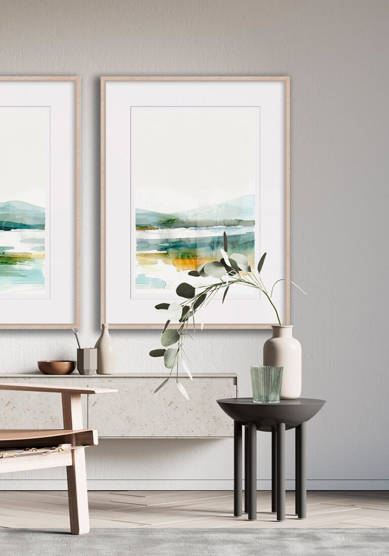 Aquarell in sanften Tönen