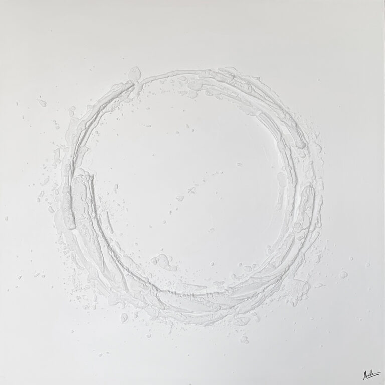 Minimalistisches abstraktes Werk mit Kreisform