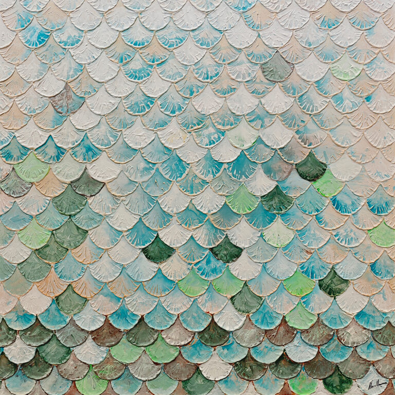 Strukturiertes Mosaik in neutralen Tönen