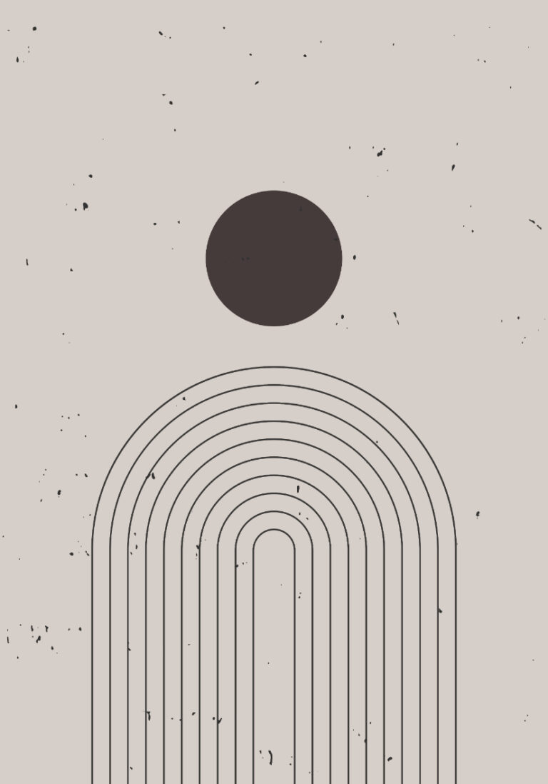 Minimalistisches Motiv mit abstrakter Linie