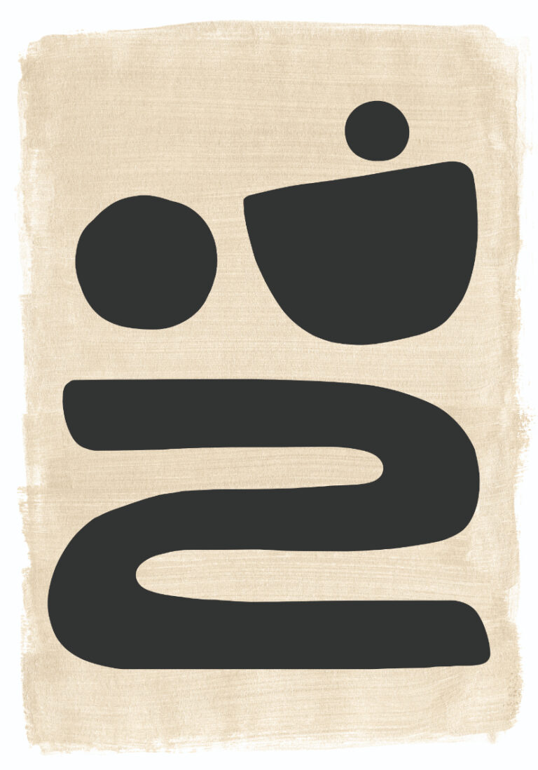 Abstrakte minimalistische Grafikkomposition