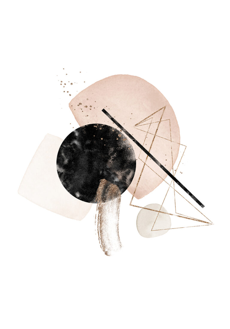 Minimalistisch-abstraktes Kunstdesign
