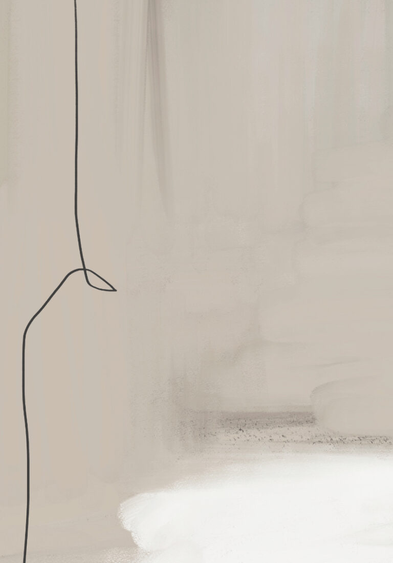 Illustration minimalistischer abstrakter Linien