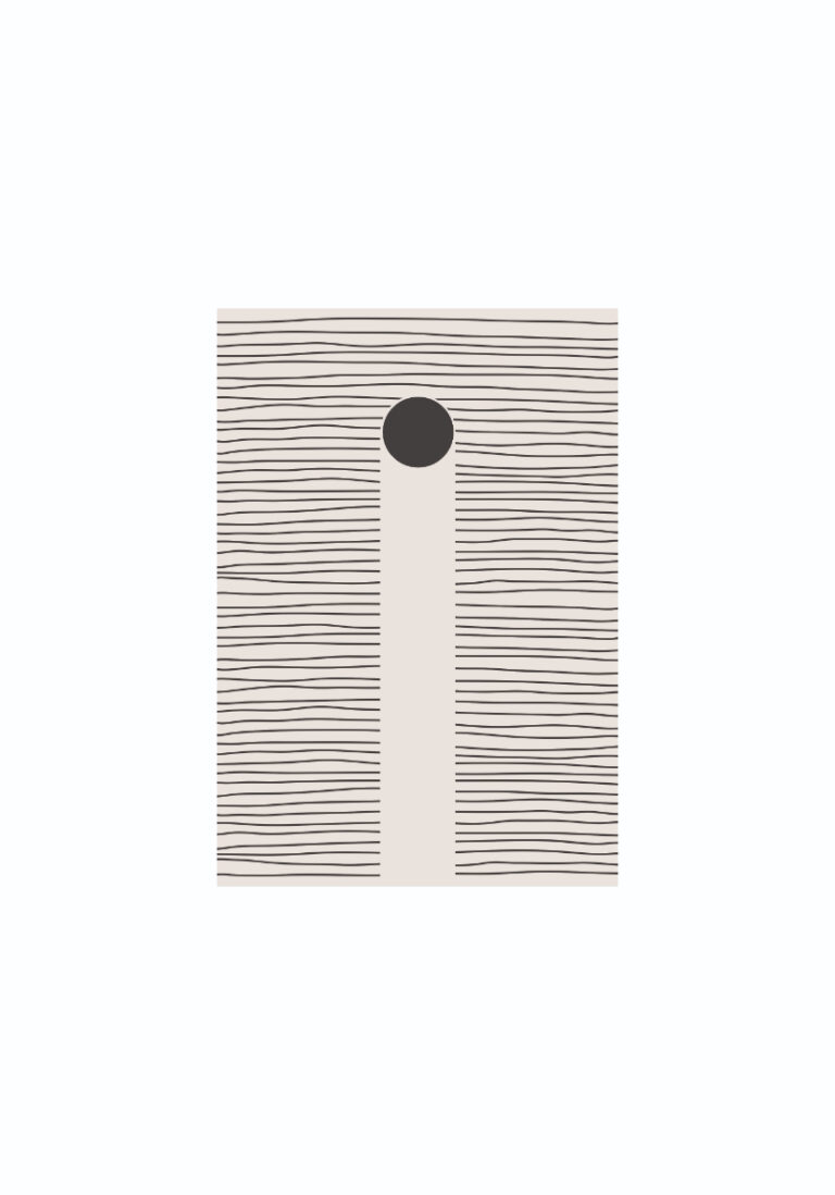 Minimalistisches abstraktes Liniendesign