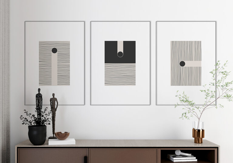 Minimalistisches abstraktes Liniendesign