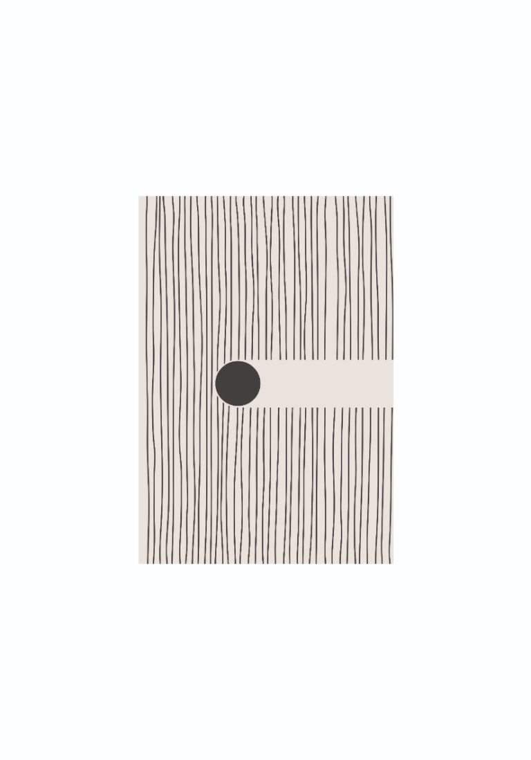 Minimalistisches Werk mit Linien
