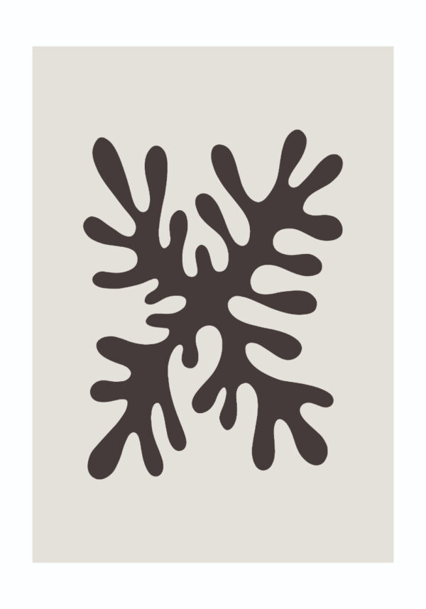 Minimalistisches Werk, inspiriert von Korallen