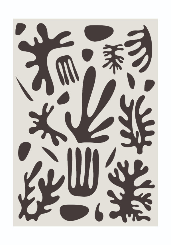 Illustration abstrakter Naturformen