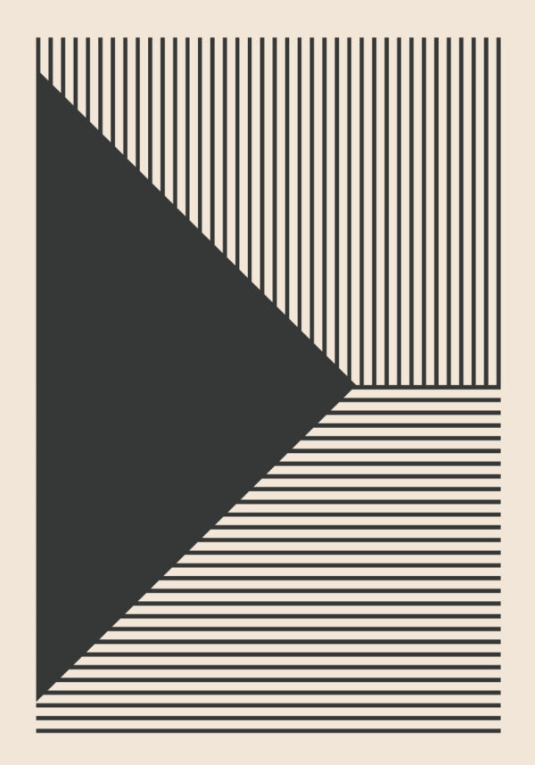 Minimalistische Kunst mit geometrischen Mustern