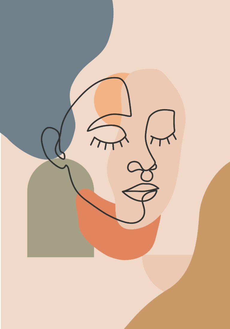 Minimalistisches abstraktes Werk in neutralen Tönen