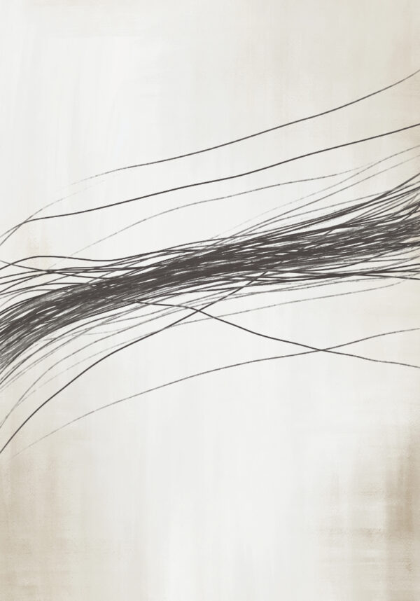 Minimalistische abstrakte Linien auf weißem Grund
