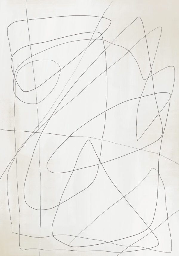 Minimalistische Komposition aus abstrakten Linien