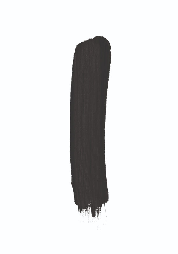 Minimalistisches Design mit schwarzem Pinselstrich