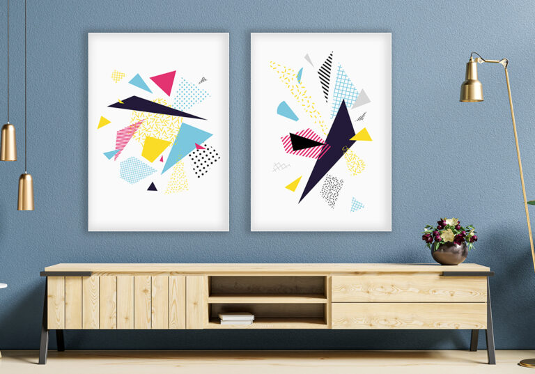 Abstrakte Illustration mit geometrischem Muster