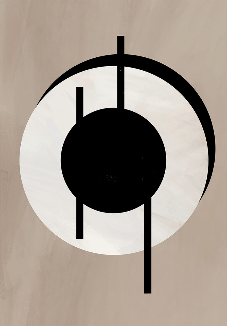 Minimalistisches Motiv mit starken Kontrasten