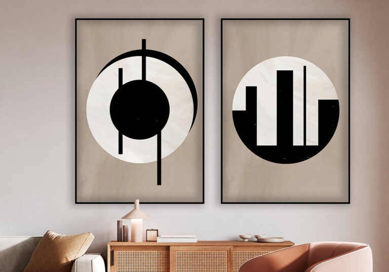 Minimalistisches Motiv mit starken Kontrasten