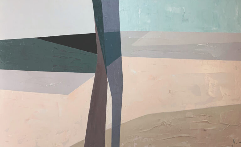 Abstrakte Landschaft in neutraler Farbpalette