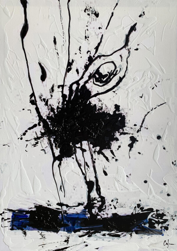 Monochromer abstrakter Expressionismus