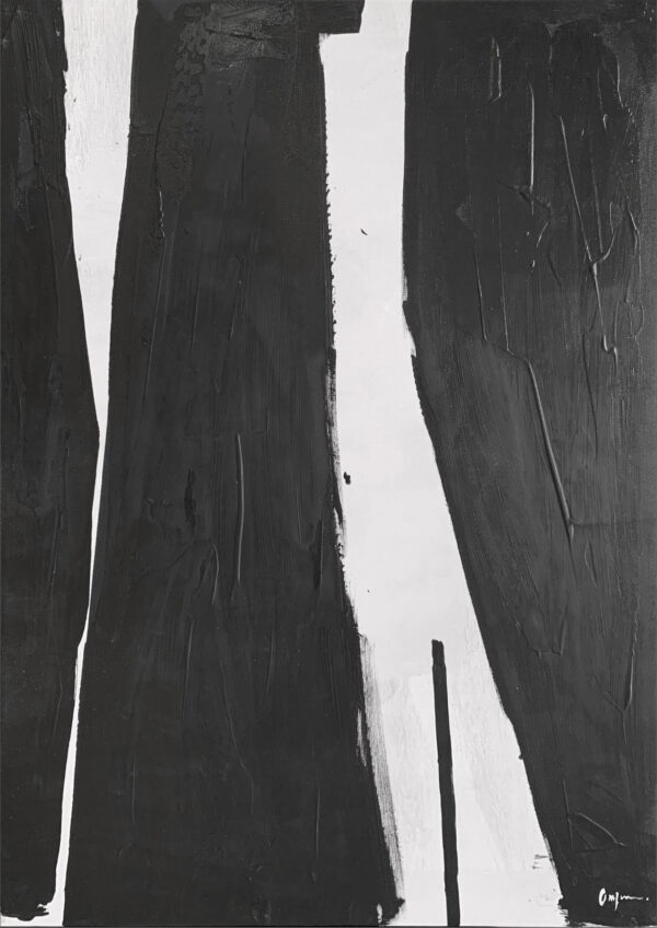 Monochrome Komposition mit Texturen