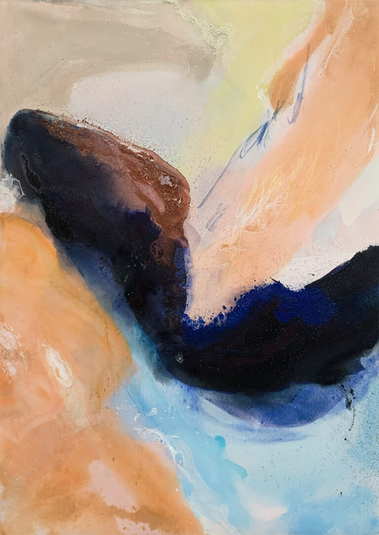 Leinwand in erdiger Palette