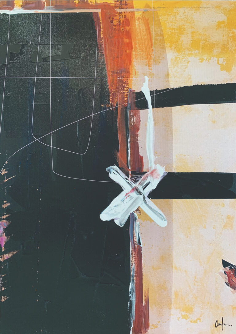 Expressionistisches Werk in Mischtechnik