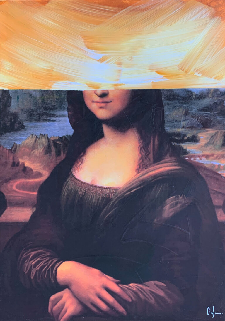 Moderne abstrakte Kunst in Mischtechnik