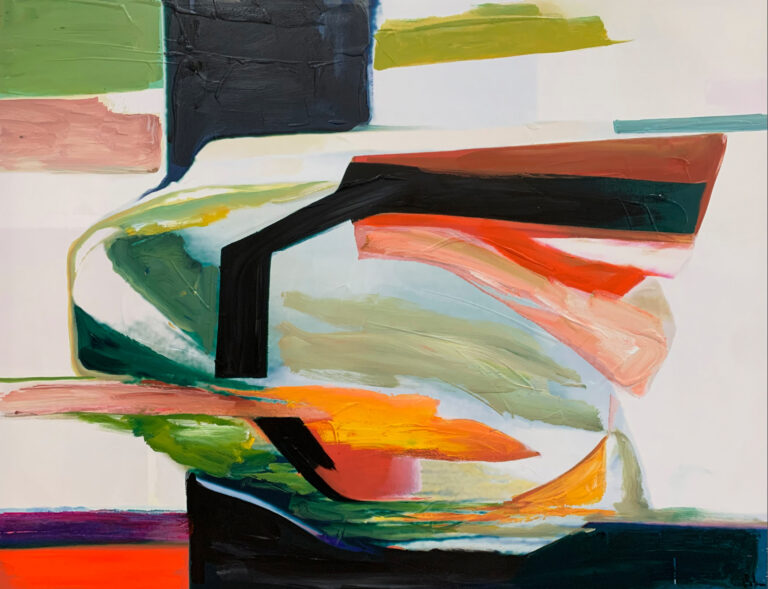 Expressionistisches Gemälde in lebhaften Farben