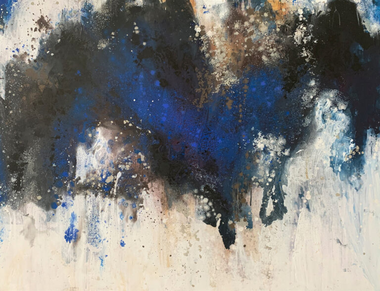 Werk in Blau und Schwarz