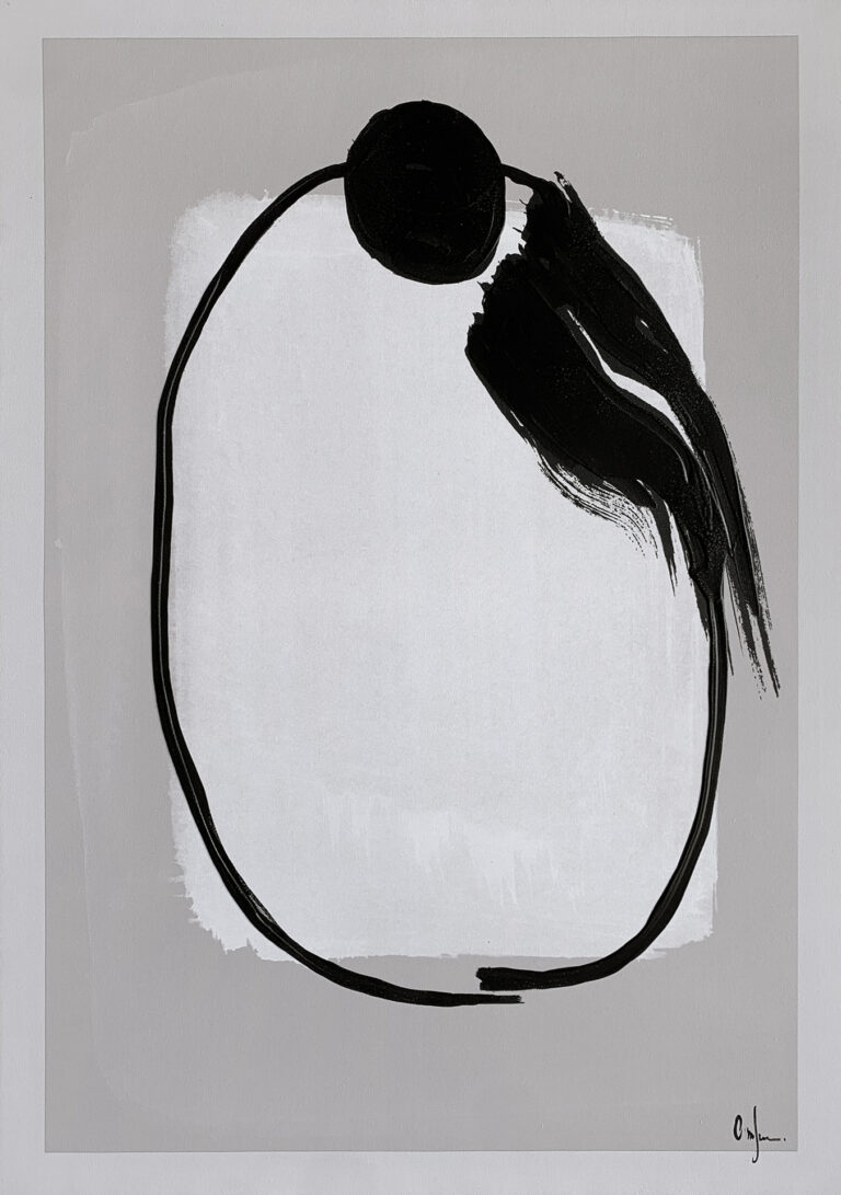Minimalistische Kunst in Schwarz-Weiß