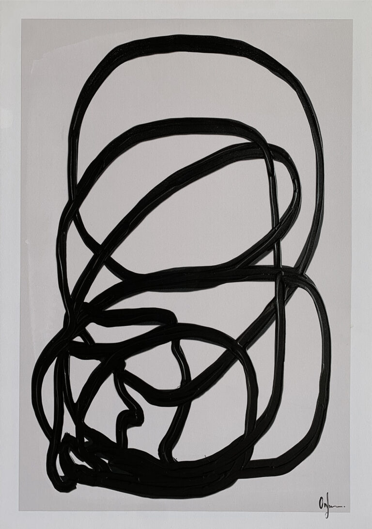 Moderne Illustration mit schwarzen Linien
