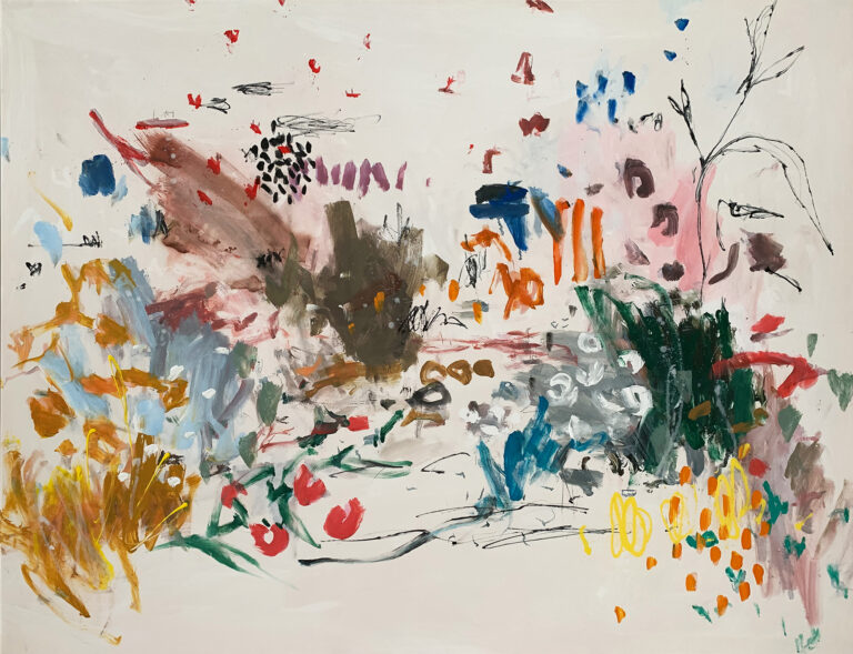 Expressionistisches Werk in leuchtenden Tönen
