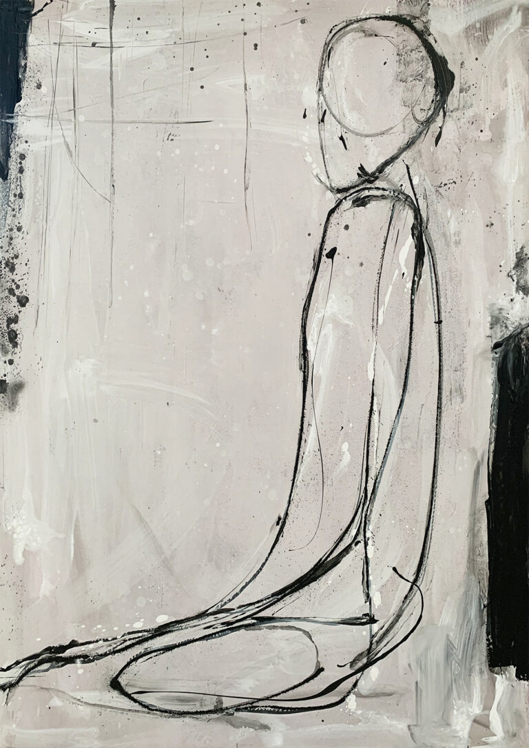 Silhouette in neutralen Tönen