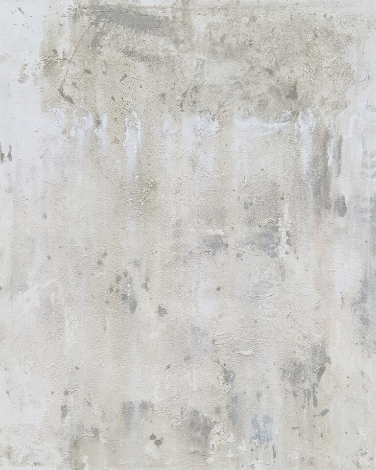 Minimalistische strukturierte Leinwand in Perlgrau